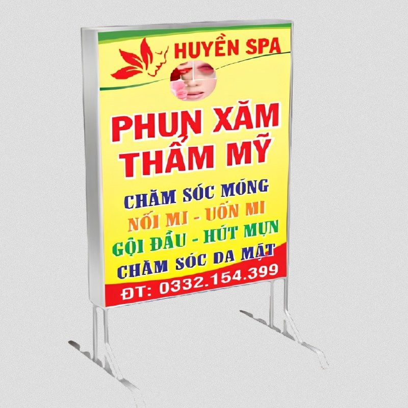 Biển hộp đ&egrave;n bạt 3M in UV