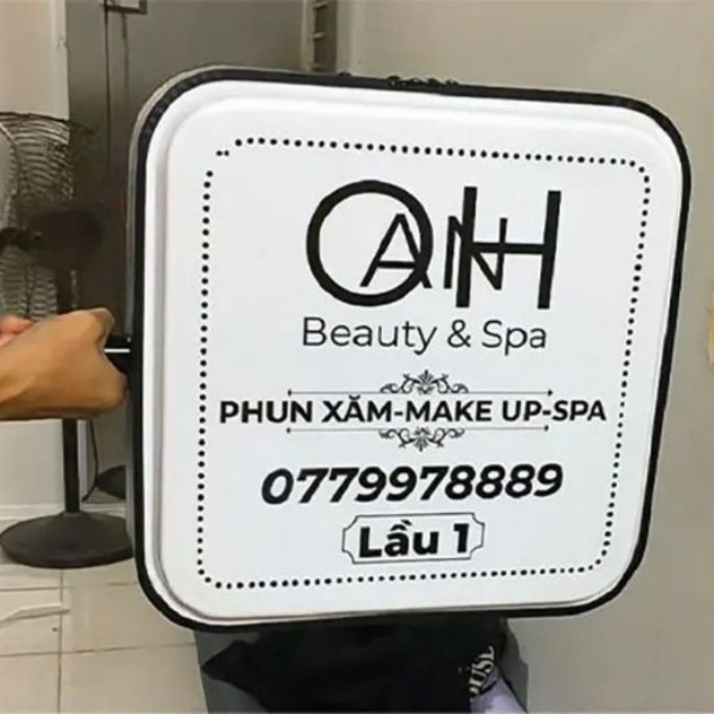 Mẫu biển vẫy phun xăm thẩm mỹ beauty spa