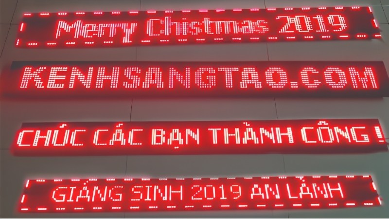 Thi c&ocirc;ng hộp đ&egrave;n led chạy chữ gi&aacute; rẻ trọn g&oacute;i tại TPHCM