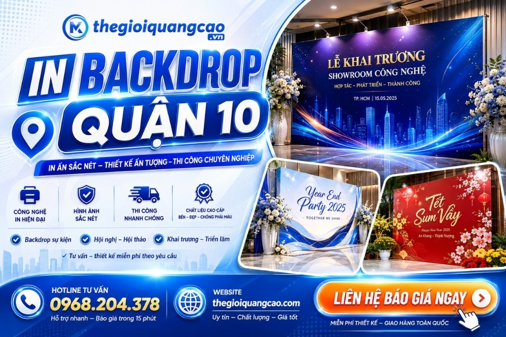 In Backdrop Quận 10 Giá Rẻ Lấy Liền & Thi Công Trọn Gói