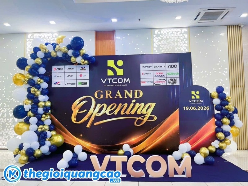 Dự án thi công backdrop khai trương
