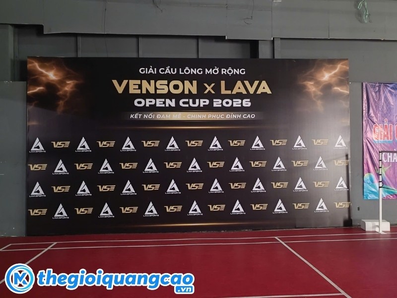 Dự án in backdrop giải cầu lông mở rộng