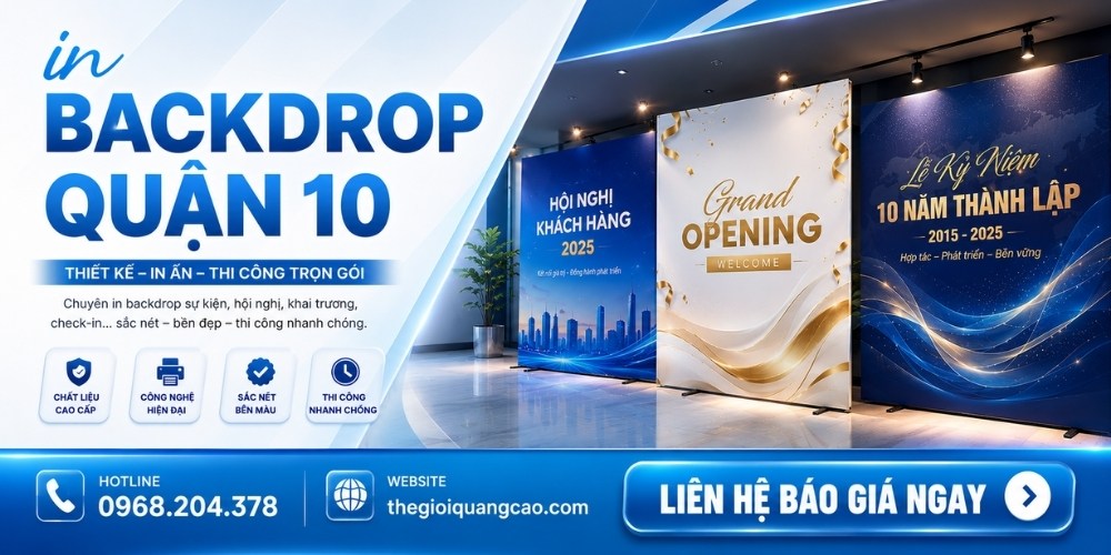 In Backdrop Quận 10 Giá Rẻ Lấy Liền & Thi Công Trọn Gói