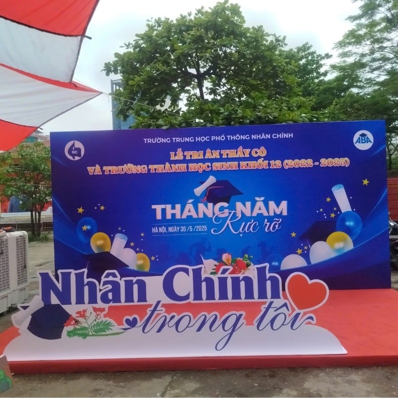 In backdrop sự kiện quận 10