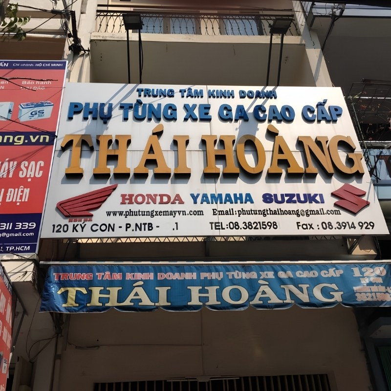 Mẫu bảng hiệu chữ nổi mica sửa chữa xe
