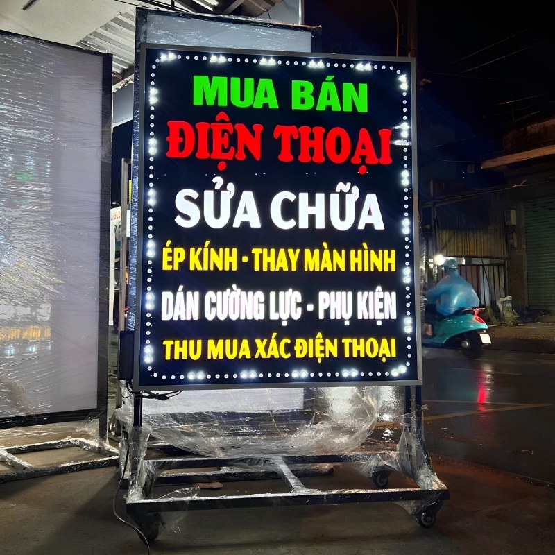 Bảng hiệu hộp đ&egrave;n alu &acirc;m bản cắt CNC