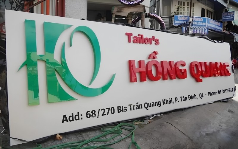 Làm bảng hiệu mica chữ nổi giá rẻ tphcm