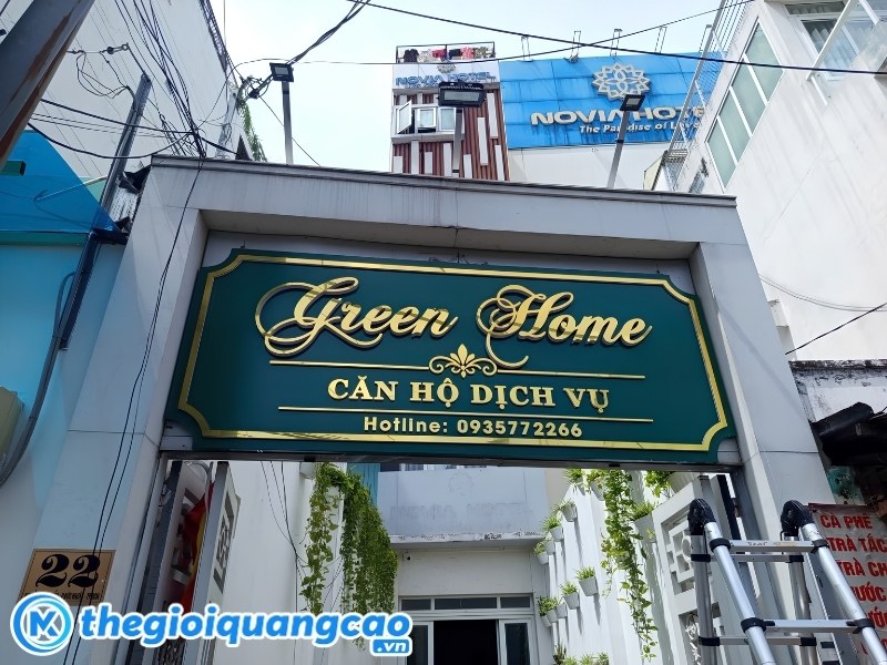 Bảng hiệu quảng cáo căn hộ dịch vụ