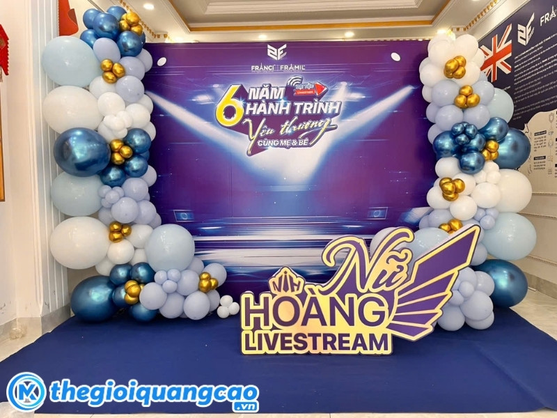 Backdrop in PP bồi formex