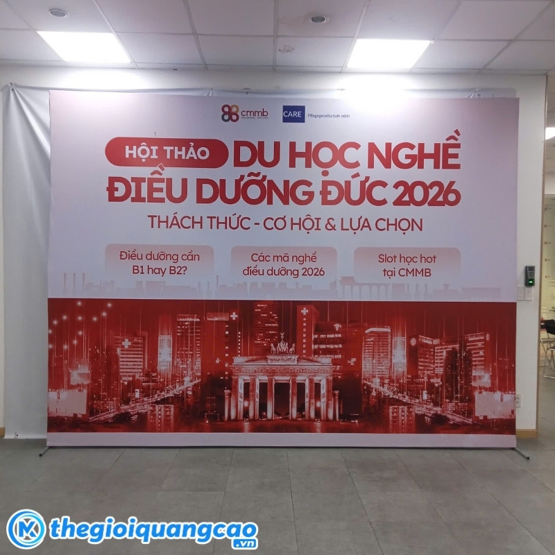 Thiết kế thi c&ocirc;ng backdrop theo y&ecirc;u cầu