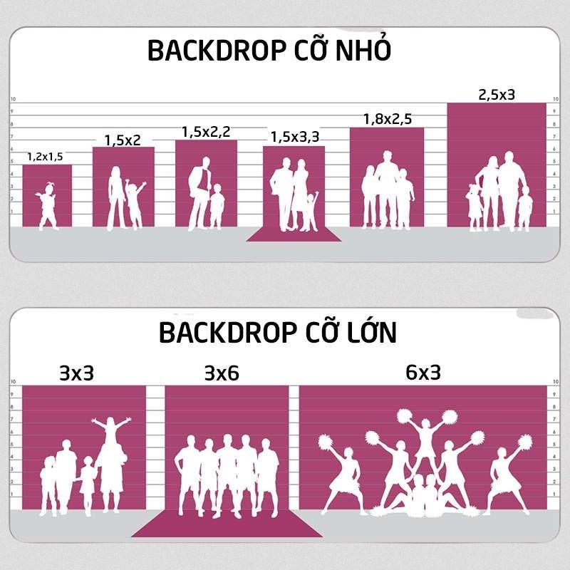 K&iacute;ch thước ti&ecirc;u chuẩn cho backdrop sự kiện