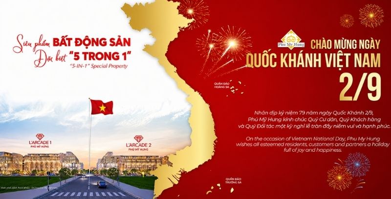 Mẫu backdrop ng&agrave;y Quốc Kh&aacute;nh Việt Nam 2/9