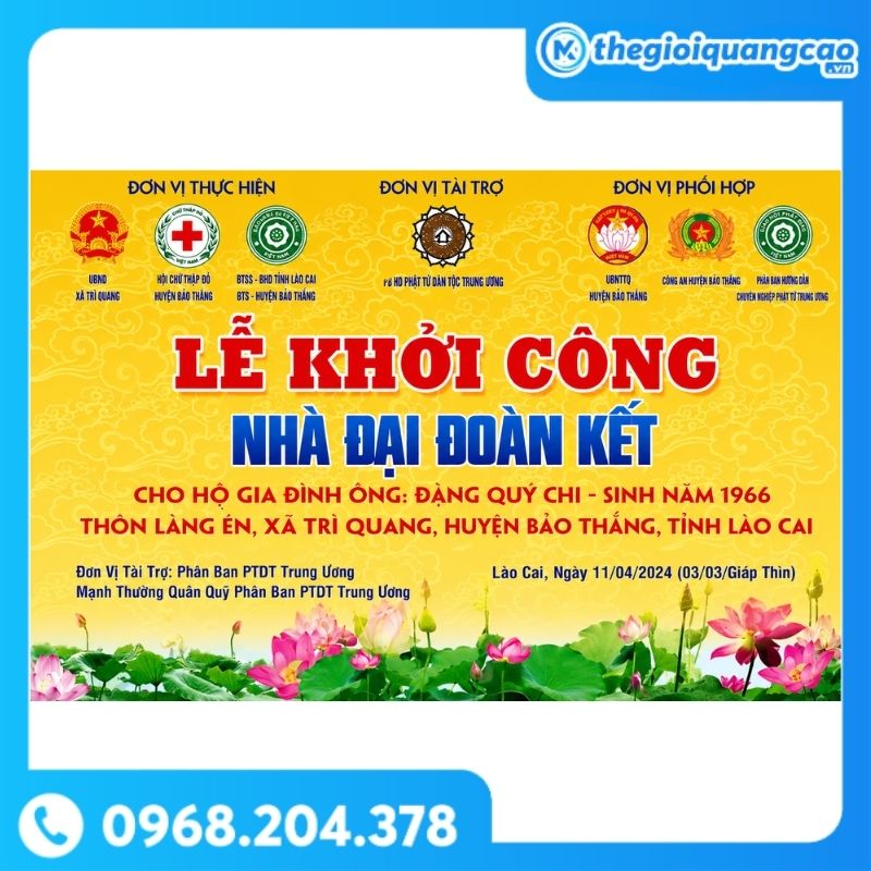 Backdrop Lễ Khởi Công