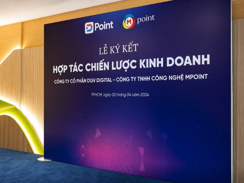 Mẫu backdrop lễ k&yacute; kết hợp t&aacute;c chiến lược doanh nghiệp b2b