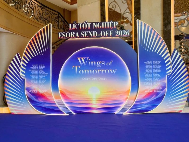 Thi c&ocirc;ng backdrop s&acirc;n khấu uy t&iacute;n, chất lượng tại TPHCM