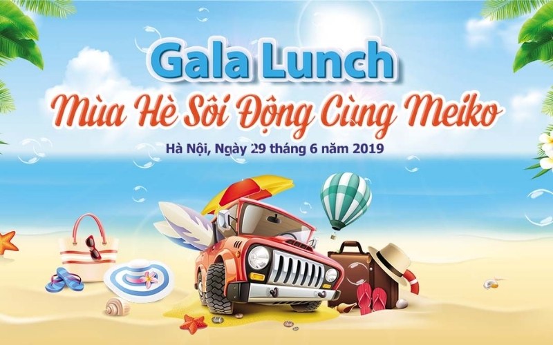 Mẫu backdrop team building b&atilde;i biển