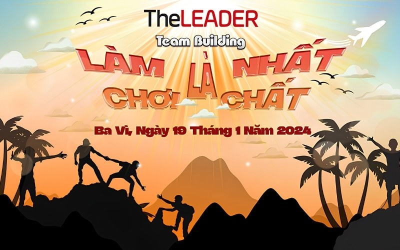 Mẫu background team building kh&aacute;m ph&aacute; thi&ecirc;n nhi&ecirc;n
