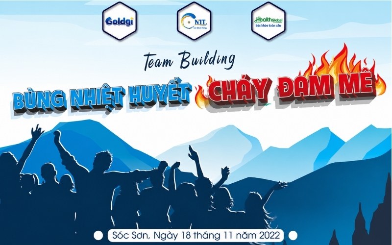 Mẫu backdrop team building chuy&ecirc;n nghiệp cho c&ocirc;ng ty