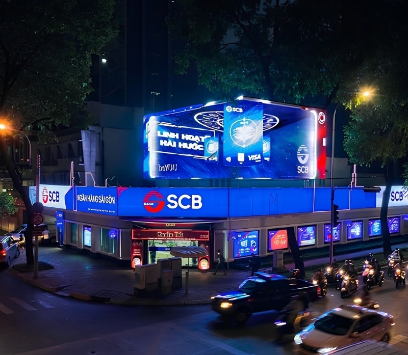 M&agrave;n h&igrave;nh LED quảng c&aacute;o 3D