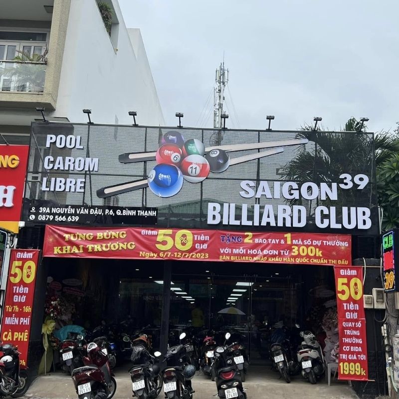 Mẫu bảng hiệu CLB bida