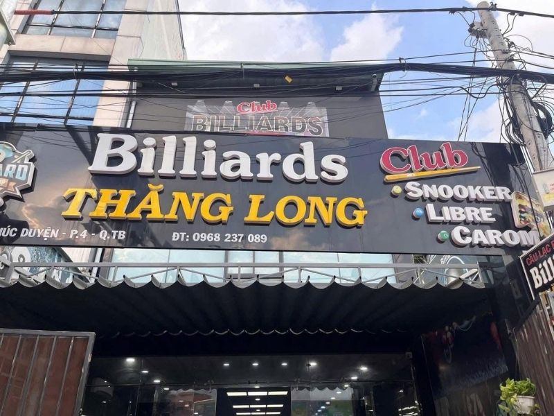 Bảng hiệu bida mặt dựng ALu