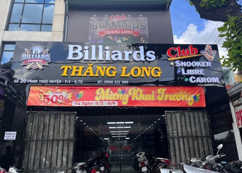 Thiết kế bảng hiệu bida theo y&ecirc;u cầu
