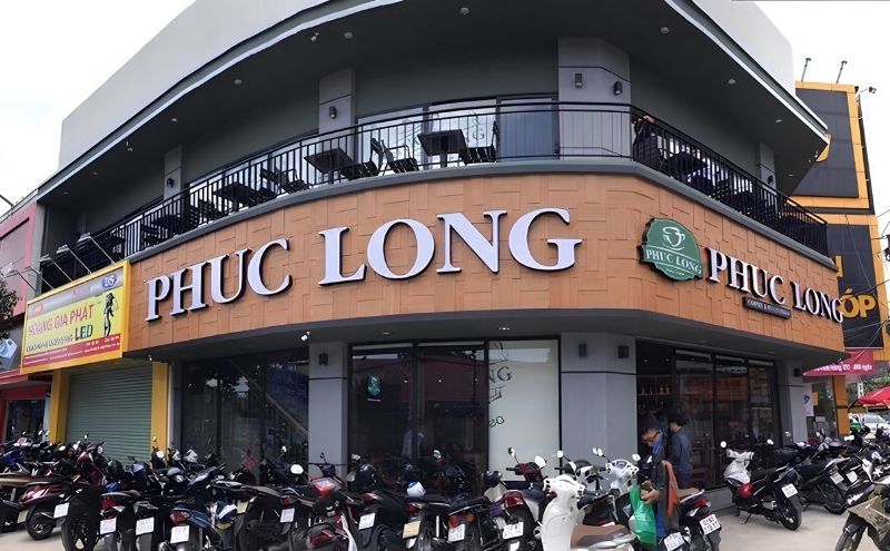 Mẫu bảng hiệu cafe Ph&uacute;c Long