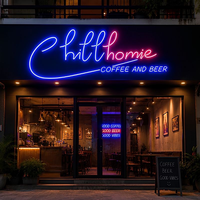 Bảng hiệu cafe đ&egrave;n led neon sign