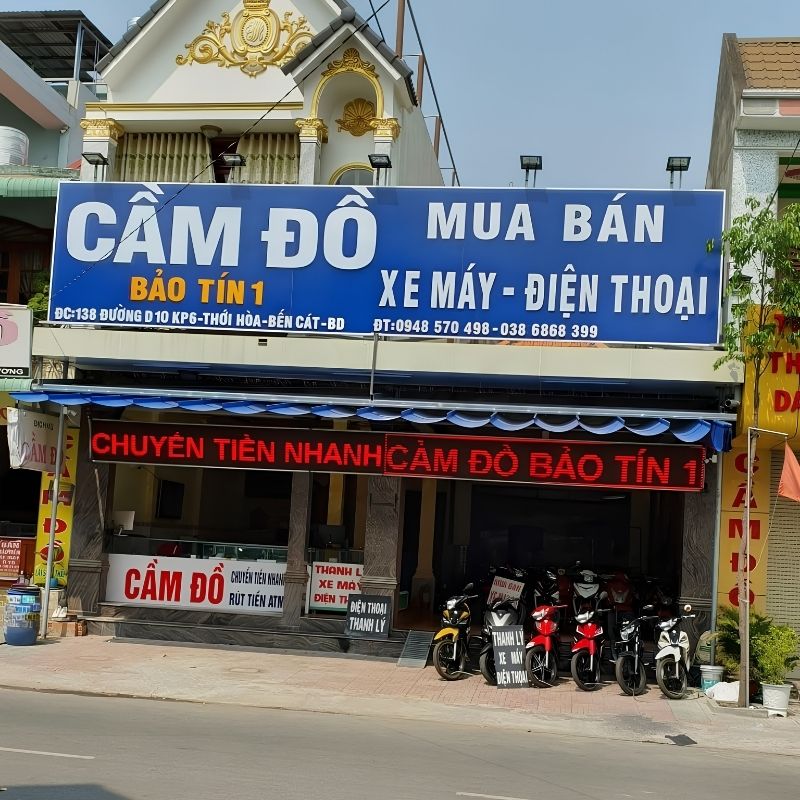 Mẫu biển hiệu cầm đồ Bảo Tín 1