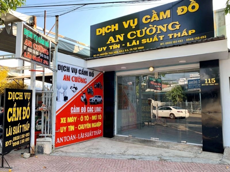 Mẫu bảng hiệu dịch vụ cầm đồ An Cường