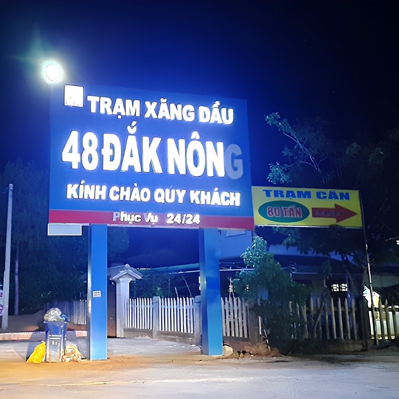 Mẫu bảng hiệu trạm xăng dầu