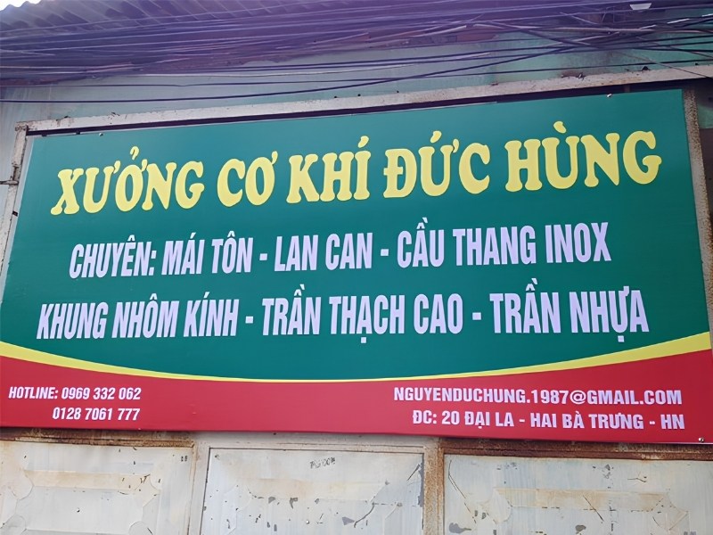 Thiết kế bảng hiệu cơ kh&iacute; theo y&ecirc;u cầu