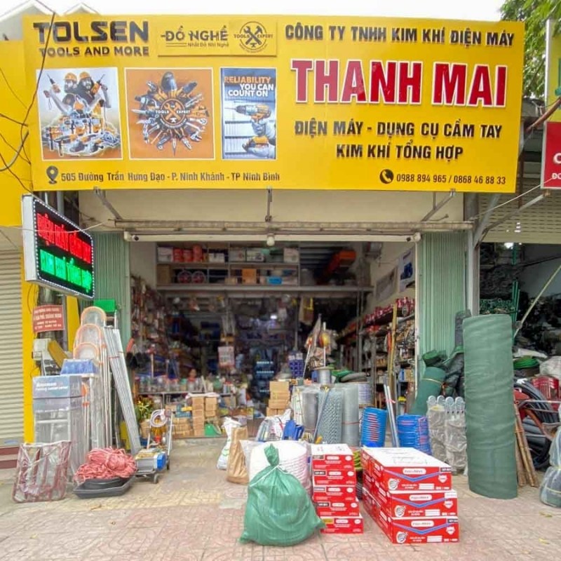 Mẫu bảng hiệu cơ kh&iacute; tổng hợp đẹp