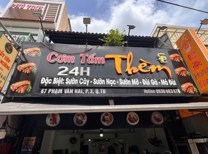Thiết kế bảng hiệu cơm tấm theo y&ecirc;u cầu