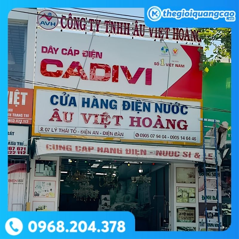 Bảng Hiệu Cửa Hàng Điện Nước
