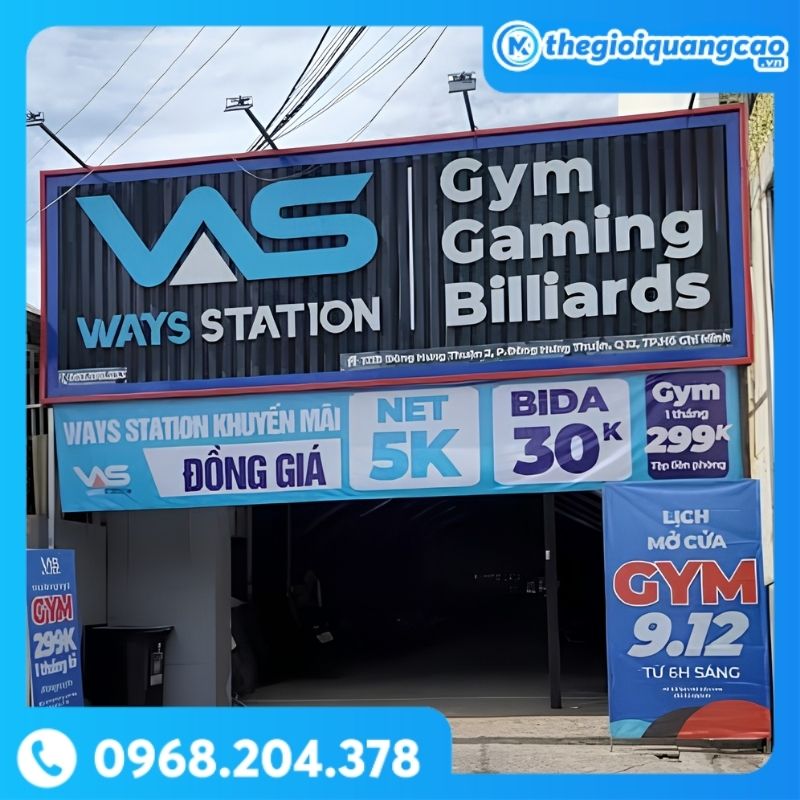 Bảng Hiệu Phòng Gym