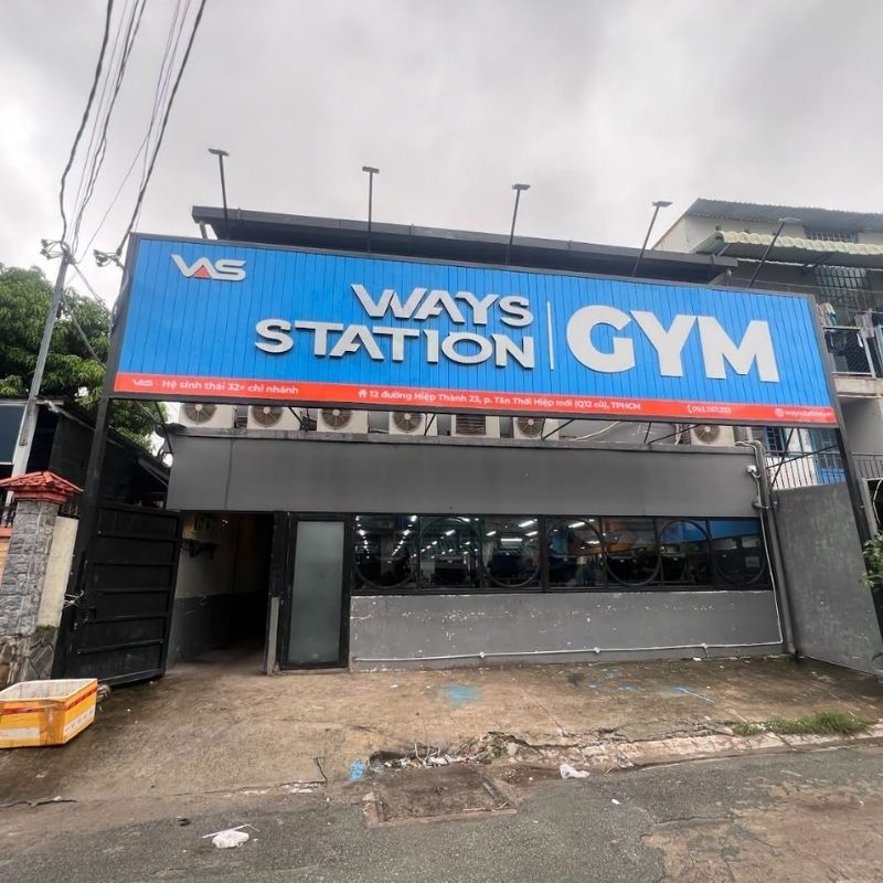K&iacute;ch thước bảng hiệu ph&ograve;ng gym ti&ecirc;u chuẩn theo diện t&iacute;ch mặt tiền