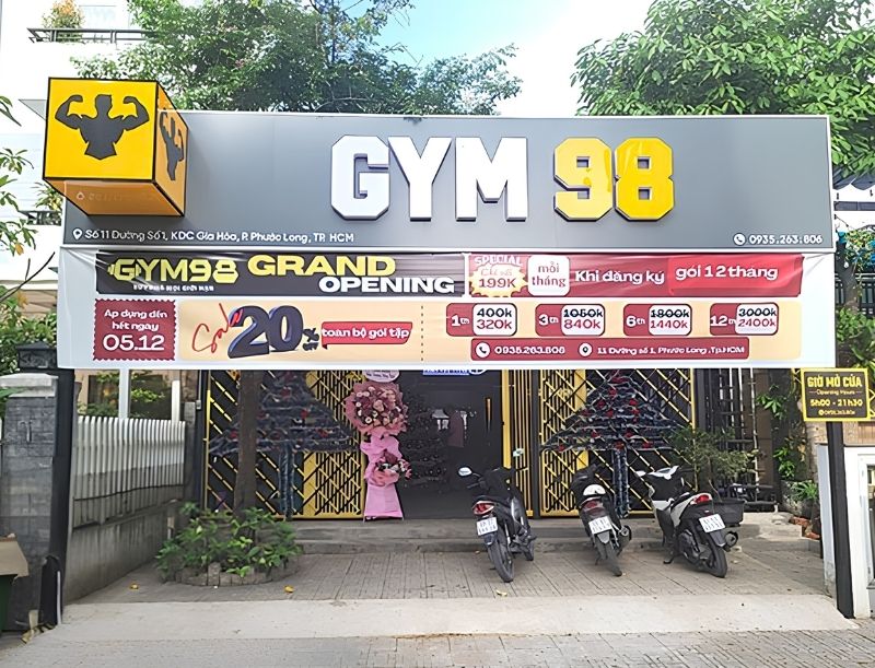 Mẫu bảng hiệu gym 98