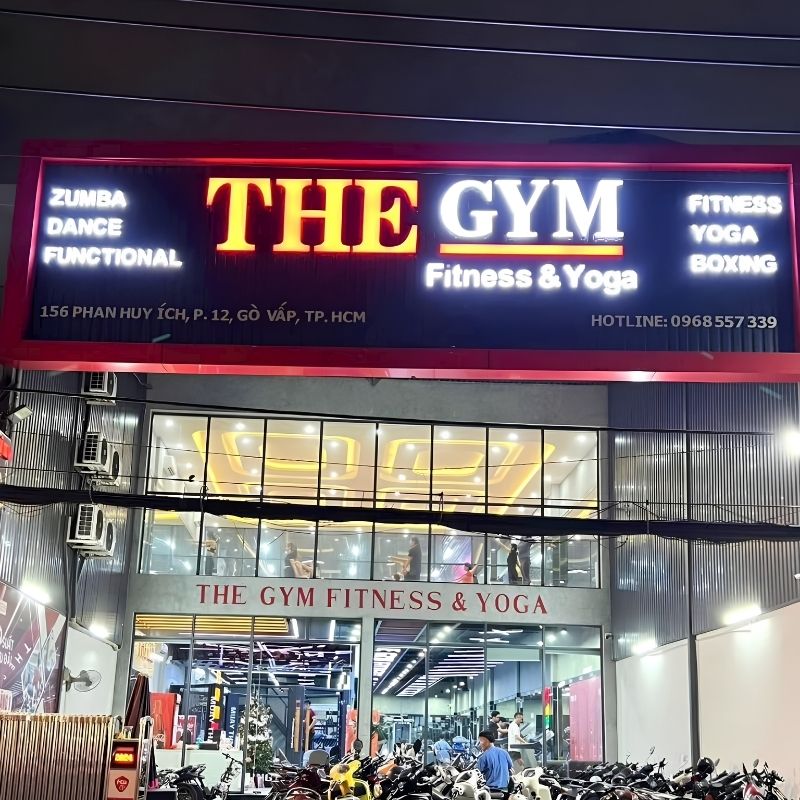 Mẫu bảng hiệu ph&ograve;ng Gym, Fitness, Yoga