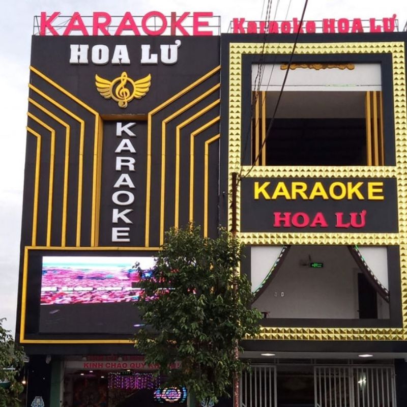 Mẫu bảng hiệu karaoke Hoa Lư
