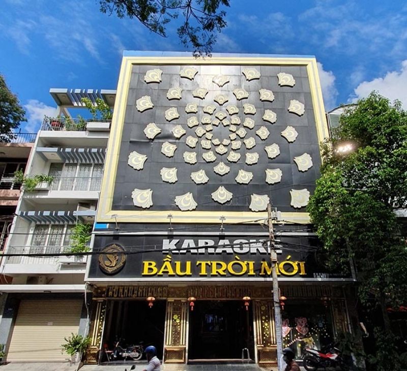Mẫu biển hiệu karaoke Bầu Trời Mới