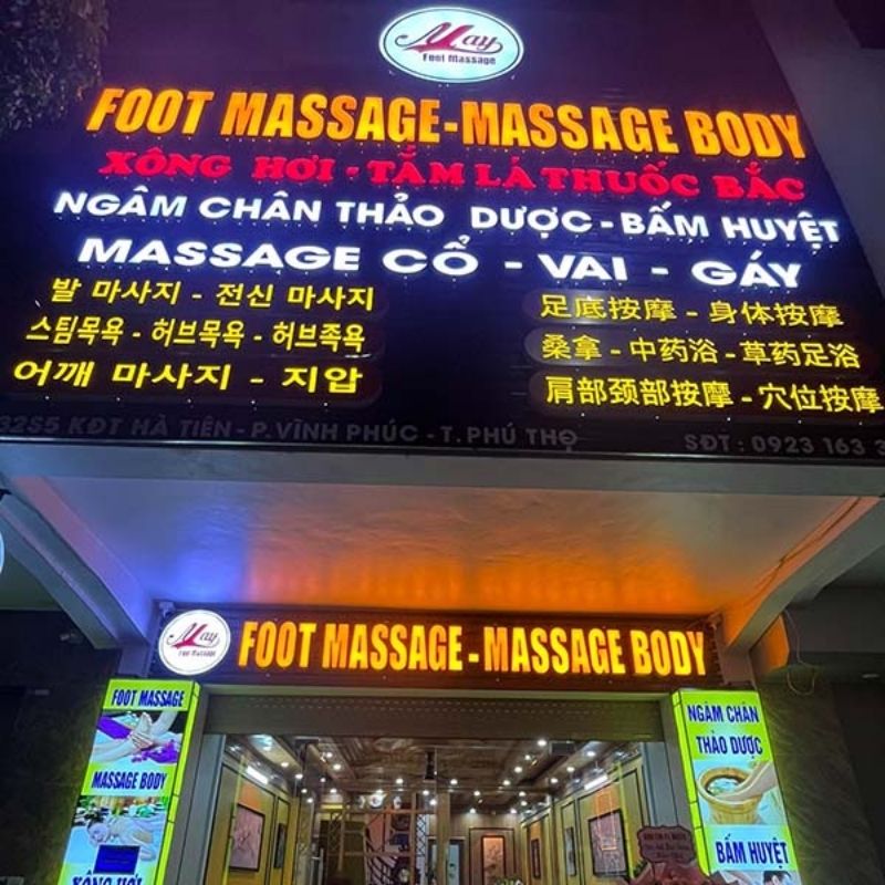 Bảng hiệu massage body cao cấp