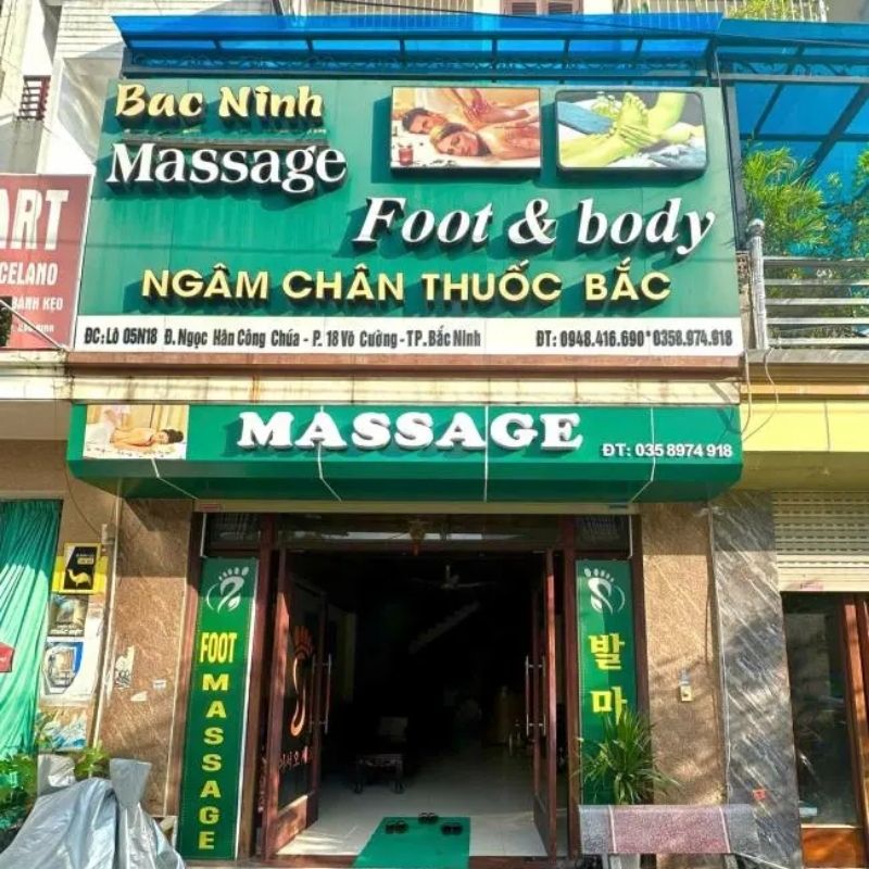 Biển hiệu massage chữ nổi mica