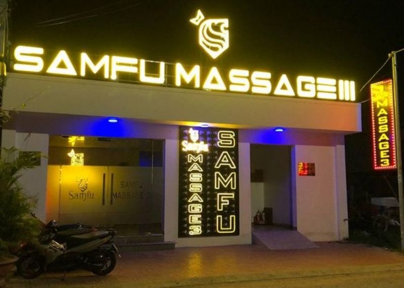 Biển hiệu massage sử dụng đ&egrave;n led neonsign