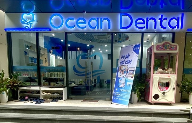 Mẫu bảng hiệu phong kh&aacute;m nha khoa Ocean Dental