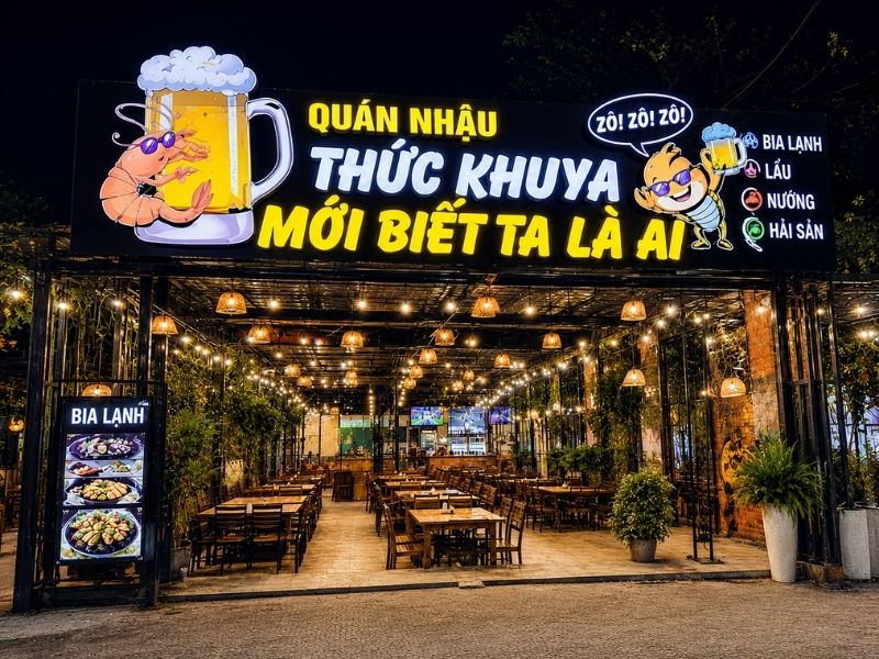 C&aacute;c loại bảng hiệu qu&aacute;n nhậu phổ biến theo từng loại kinh doanh