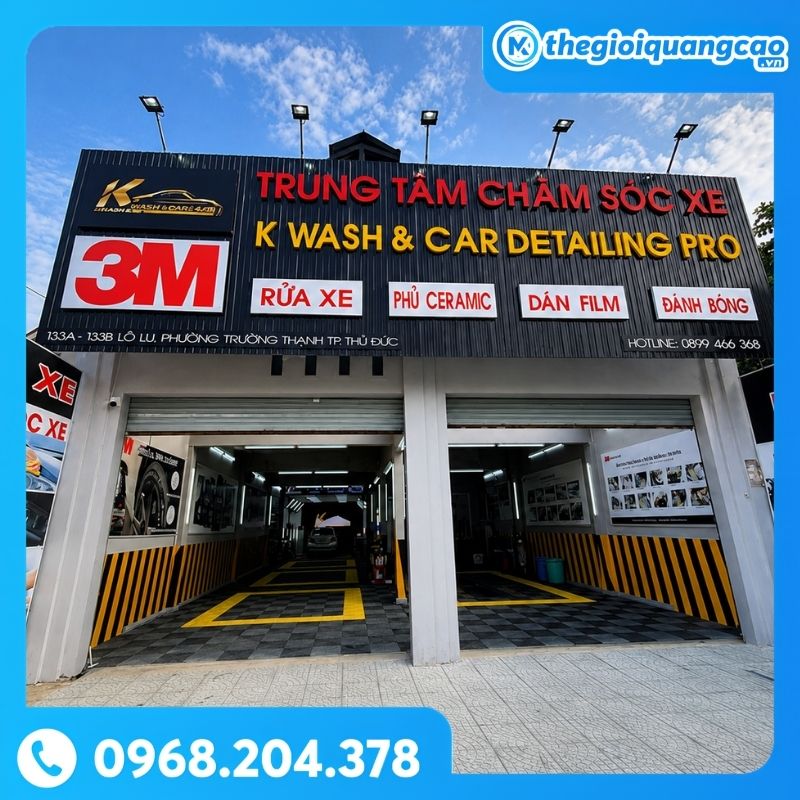 Bảng Hiệu Rửa Xe