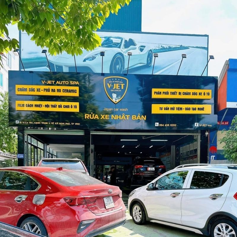Mẫu bảng hiệu rửa xe nhật bản