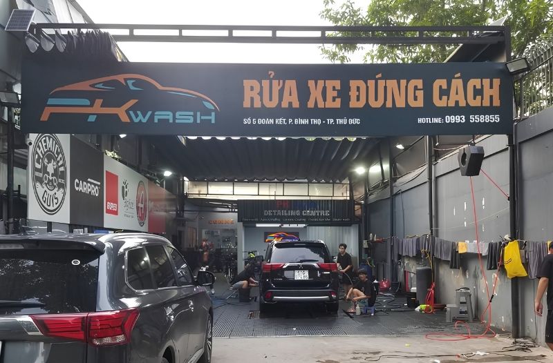 Mẫu bảng hiệu rửa mặt dựng ALu kết hợp chữ nổi Mica