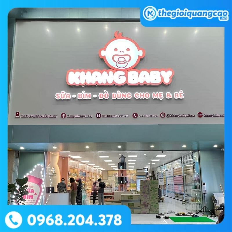 Bảng Hiệu Shop Mẹ Và Bé